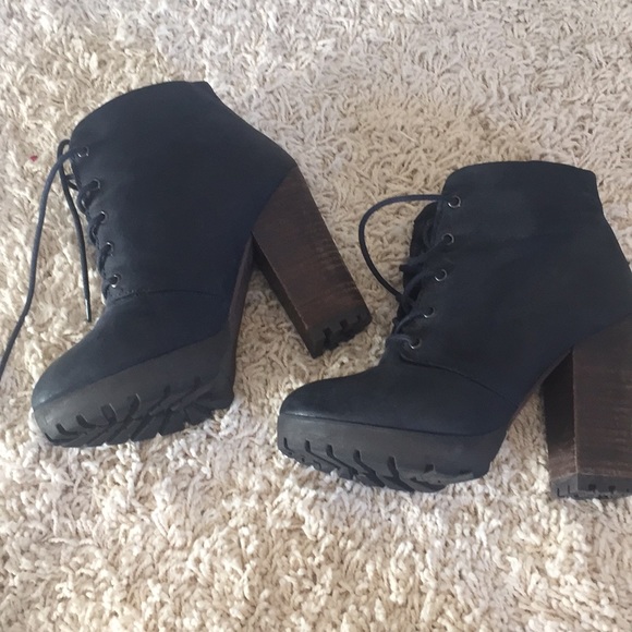 Steve Madden Ricca Bootie Navy Size 7 - Picture 3 of 8